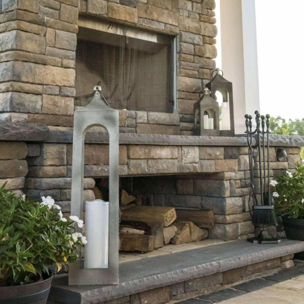 Fireplace Garden Green Landscape Design